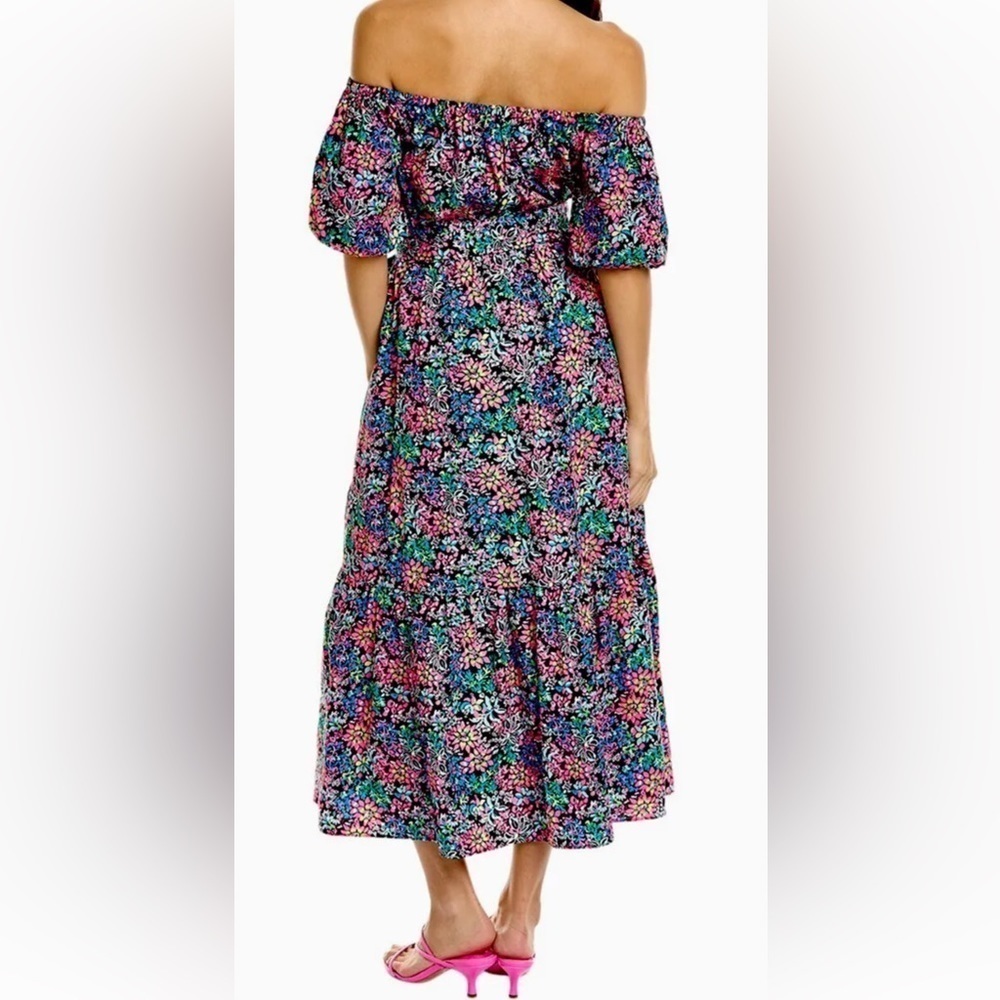 LILLY PULITZER Medium Tammie off the shoulder dress Multi Feeling Fintas… - Picture 5 of 16